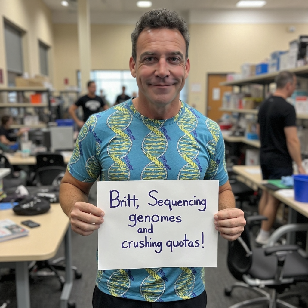 Man holding custom message 2